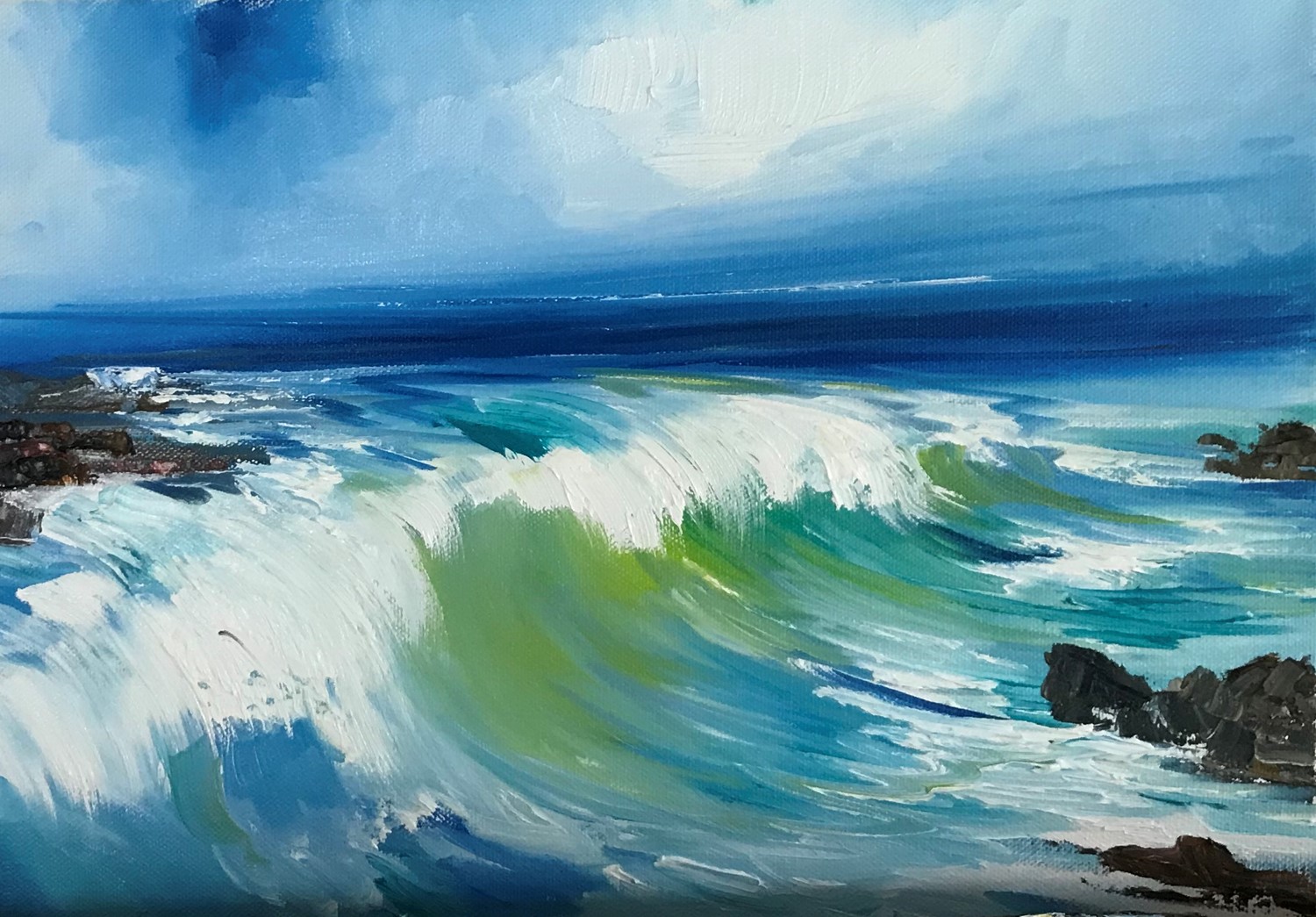 'Green Seas' by artist Rosanne Barr